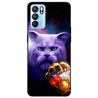 Ốp lưng dành cho Oppo Reno 6 - Reno 6 Z mẫu Mèo Búng Tay