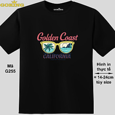 Golden Coast, mã G255. Áo thun siêu đẹp cho cả gia đình. Form unisex cho nam nữ, trẻ em, bé trai gái. Quà tặng ý nghĩa