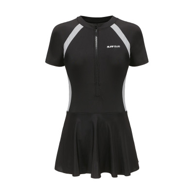 Váy Tắm Nữ Liền Ngắn Tay Thanh Lịch