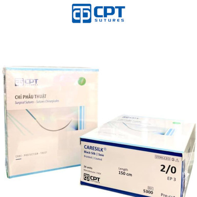 Chỉ phẫu thuật không tiêu CPT Caresilk Silk số 2/0 - S300