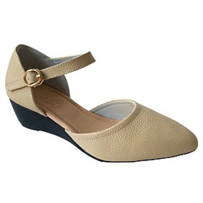 Giày Búp Bê Nữ Da Bò Thật BIGGBEN Cao 5 Phân BB134