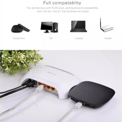 Ugreen UG11224NW107TK 25M màu Đen Cáp mạng LAN CAT7 STP chống nhiễu - HÀNG CHÍNH HÃNG