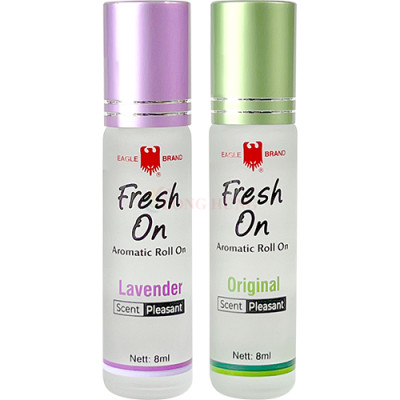 Combo Dầu lăn giảm căng thẳng Eagle Brand Fresh On Lavender + Original (8ml) - Hàng chính hãng