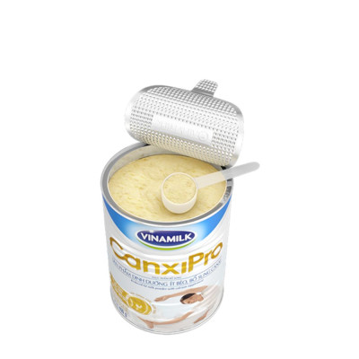 Sữa bột Vinamilk CanxiPro 900g (Hộp thiếc) - Sữa bổ sung Canxi cho người già cao tuổi, Tốt cho xương khớp - 900g