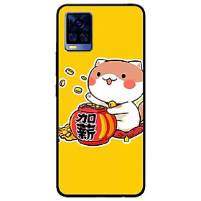 Ốp lưng dành cho Vivo V20 mẫu Mèo vung Tiền