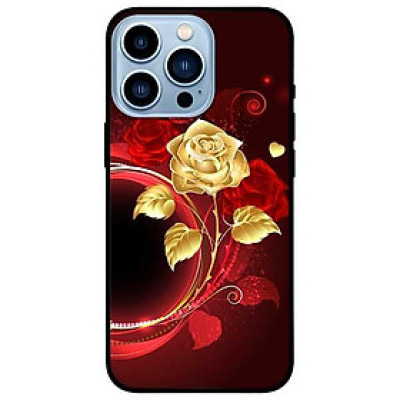 Ốp lưng dành cho Iphone 13 Mini - Iphone 13 - Iphone 13 Pro -  Iphone 13 Pro Max - Nhánh Hồng Vàng