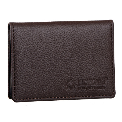 HJ9101-02-03 - Ví đựng namcard da bò Huy Hoàng màu da, đen, nâu
