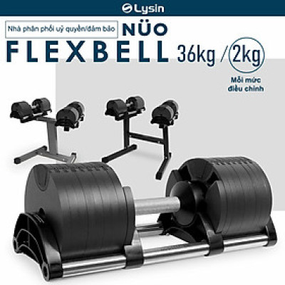 NUOBELL FLEXBELL - QUẢ TẠ TAY 36KG (16 CẤP ĐIỀU CHỈNH TRỌNG LƯỢNG) TẬP GYM TẬP THỂ DỤC TẬP TẠ TẬP LUYỆN CƠ BẮP