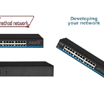 Bộ chuyển mạch 24 port unmanaged Fast Ethernet Switch - Xmethod Network - Hàng chính hãng 