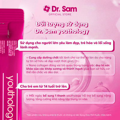 Hộp quà tặng 2 Hộp lớn - Nước uống Dr. Sam MANCORE & youthology bổ sung năng lượng, duy trì sức bền - 60 gói x 10ml