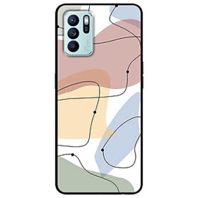 Ốp lưng dành cho Oppo Reno 6 - Oppo Reno 6Z - Tranh Loang Viền Đen