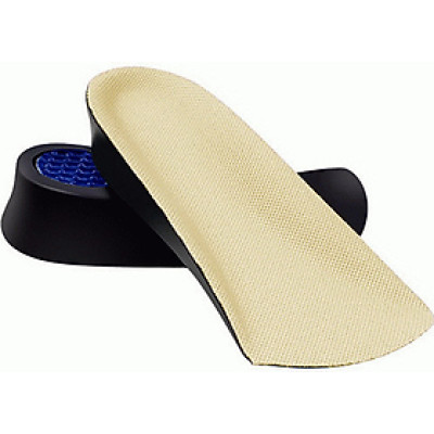 Lót giày tăng chiều cao thoáng khí PU nửa bàn - Màu da