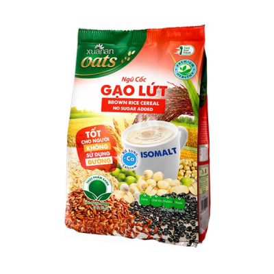 Combo 2 túi: Ngũ Cốc Gạo Lứt No Sugar [đường ăn kiêng] 400G + Ngũ Cốc Yến Mạch ít đường 400G(Tặng Kèm 1 Túi Yến Mạch 150G)