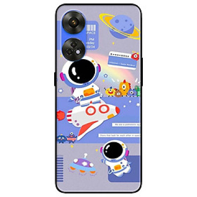 Ốp lưng dành cho Oppo Reno 8T 4G - Reno 8T 5G - Reno 10 5G - Reno 10 Pro 5G - Phi Hành Xanh Tím - Hàng Chính Hãng