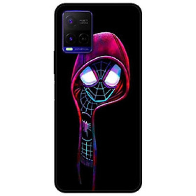 Ốp lưng dành cho Vivo Y21 - Vivo Y21s mẫu Nhện Đen Mắt Trắng