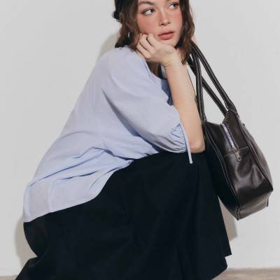 DOTTIE - Áo tay phồng rút nhún cổ - T1135