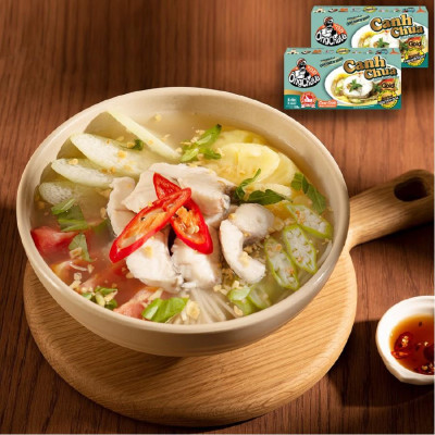 Combo 10 Hộp Viên Gia Vị Canh Chua Gold Ông Chà Và (Sweet & Sour Soup Cubes)