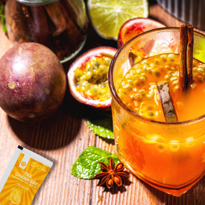 [TẶNG TOPPING] Trà Chanh Dây hòa tan Sunbeleaf, có chanh dây thật, trà hoa quả tươi ngon, thanh mát, hộp 10 gói