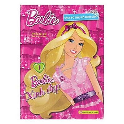 Sách - Barbie Xinh Đẹp 1 - Tô Màu Có Hình Dán - Tân Việt Books