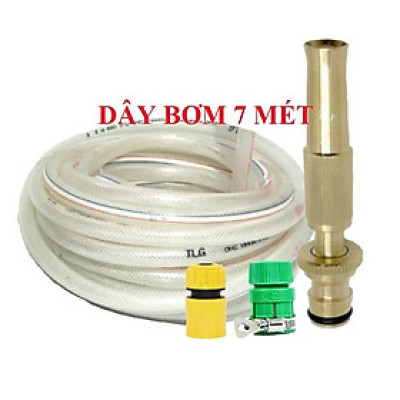  Bộ dây vòi xịt nước rửa xe, tưới cây . tăng áp 3 lần, loại 7m, 10m 206587 cút sập,+tặng khăn phượt