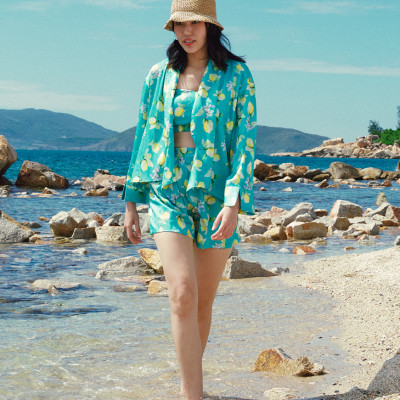 Quần Shorts Lụa Hạ Viên PAN236 thời trang thiết kế Hity