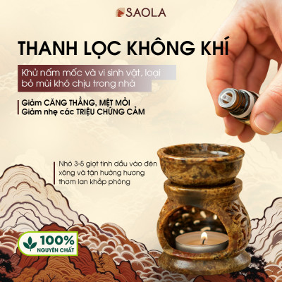 Tinh dầu Sả Huế thương hiệu Làng Hạ 30ml: Dùng để xông phòng, làm sạch không khí, xua đuổi côn trùng