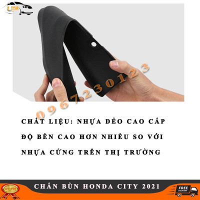 Bộ 4 Chắn Bùn Honda City 2021 Nhựa Dẻo Siêu Bền Bỉ
