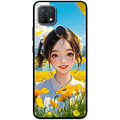Ốp lưng cho Oppo A15 - A15S - A17 - A17K - A57 4G - A94 5G - A95 5G - Cánh Đồng Hoa Vàng - Hàng Chính Hãng