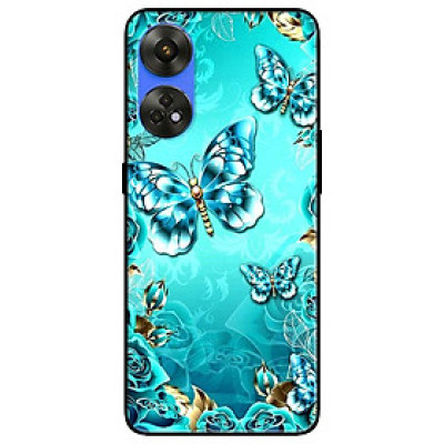 Ốp lưng dành cho Oppo Reno 8T 4G - Reno 8T 5G - Reno 10 5G - Reno 10 Pro 5G - Bướm Pha Lê - Hàng Chính Hãng