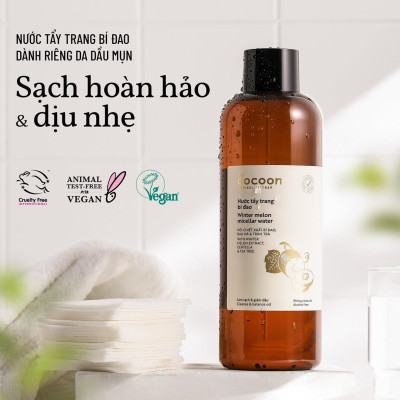 Nước tẩy trang bí đao cocoon 500ml dành cho da dầu, da mụn