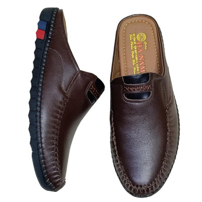 Giày Sục Nam HA NAN Da Bò Thật Cao Cấp GSB2045