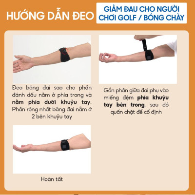 Đai quấn khuỷu tay loại vừa Phiten elbow band middle AP173003/AP173004/AP173005