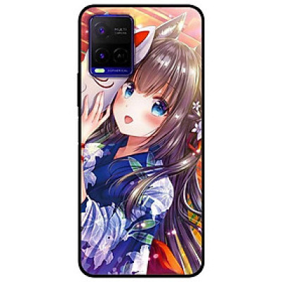 Ốp lưng dành cho Vivo Y21 - Vivo Y21s mẫu Cô Gái Neko