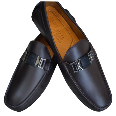 Giày Mọi Nam Đế Âm Da Bò Thật TiTi ĐÔ Cao Cấp GDA2025d