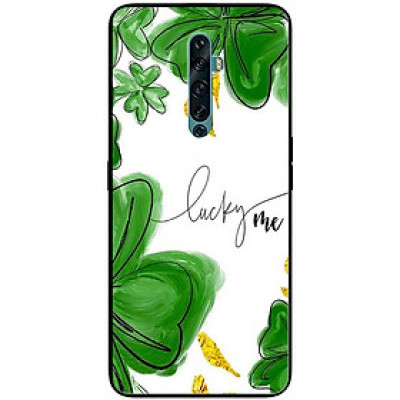 Ốp lưng cho Oppo Reno 2Z - 2F - 6Z - 7Z 5G - 8Z 5G - 8T 4G - 8T 5G - A96 5G - Bốn Lá May Mắn - Hàng Chính Hãng