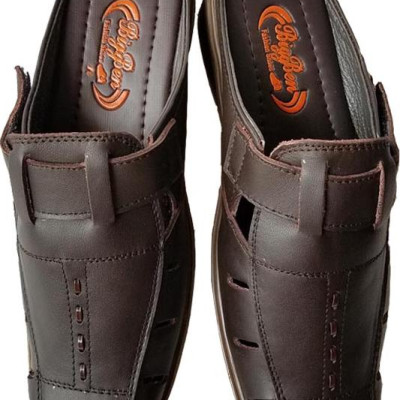 Dép SaBo Nam BIGGBEN Da Bò Thật Cao Cấp SB19