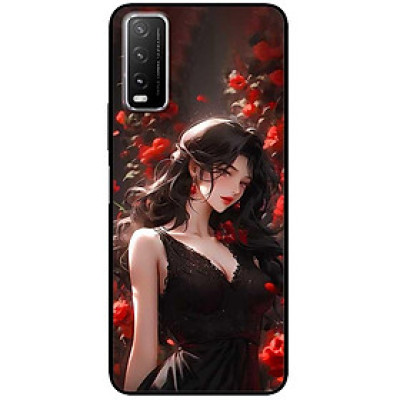 Ốp lưng cho Vivo Y20 - Y12s - Y20s - Y21 - Y21s - Y33s - Y33T - Cô Gái Đầm Đen - Hàng Chính Hãng
