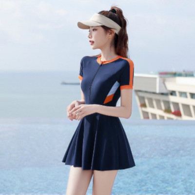 Váy Tắm Biển Nữ Ngắn Tay Liền Thân Chống Nắng