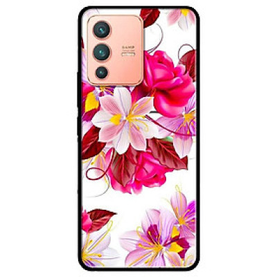 Ốp lưng dành cho Vivo V23 5G / S12 - Vivo Y15s / Y15A mẫu Hoa Hồng Nền Trắng