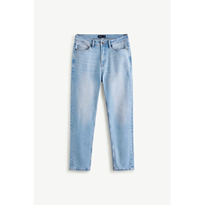 Quần Jean Nam ROUTINE Ống Ôm Xanh Trơn Cotton Spandex Form Slim - 10S24DPA004R1 | ROUTINE CÀ MAU