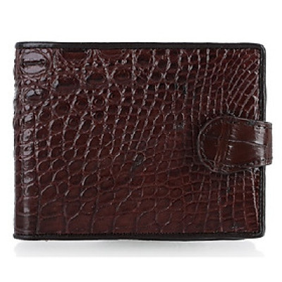 Ví nam da cá sấu màu nâu đất HJ92244-47-48-49-73 