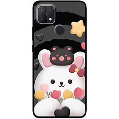 Ốp lưng cho Oppo A15 - A15s - Oppo A35 4G - A17 - A17K - Oppo A57 - A95 5G - Thỏ Trắng Sao - Hàng Chính Hãng