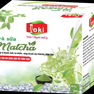 Combo Trà sữa truyền thống Yoki 200g & Trà sữa Matcha Yoki 200g