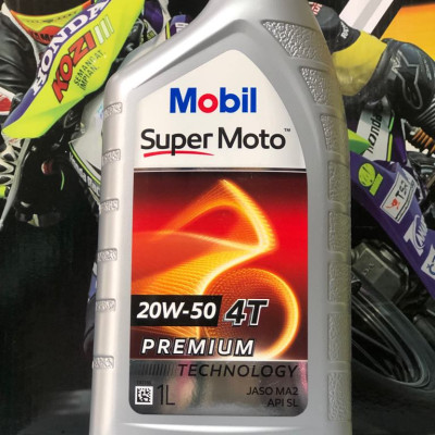 Nhớt xe số cao cấp Mobil Super 4T 20W50 1L - Nhập khẩu Singapore