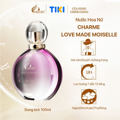 Nước Hoa Nữ Charme Love Mademoiselle 100ml Bí Ẩn, Sang Trọng, Quyến Rũ_Nước Hoa Chính Hãng