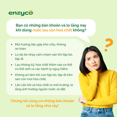 Nước Lau sàn sinh học ENZYCO 2L - Chiết xuất Bồ hòn và Enzyme Dứa