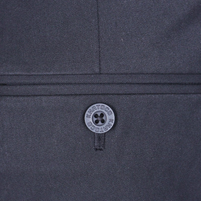 Quần tây nam không ply ống ôm xám đậm Khatoco Q1M578S0-CNXM219-2411-0