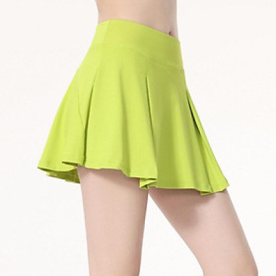 Chân váy thể thao màu xanh huỳnh quang chơi tennis, pickle ball, golf, yoga