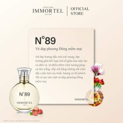 Nước Hoa Unisex IMMORTEL No89 - 8 mL Eau de Parfum - Chính hãng Pháp