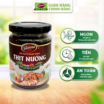 Xốt gia vị hoàn chỉnh Barona - Thịt Nướng (dạng Hũ) 260gr